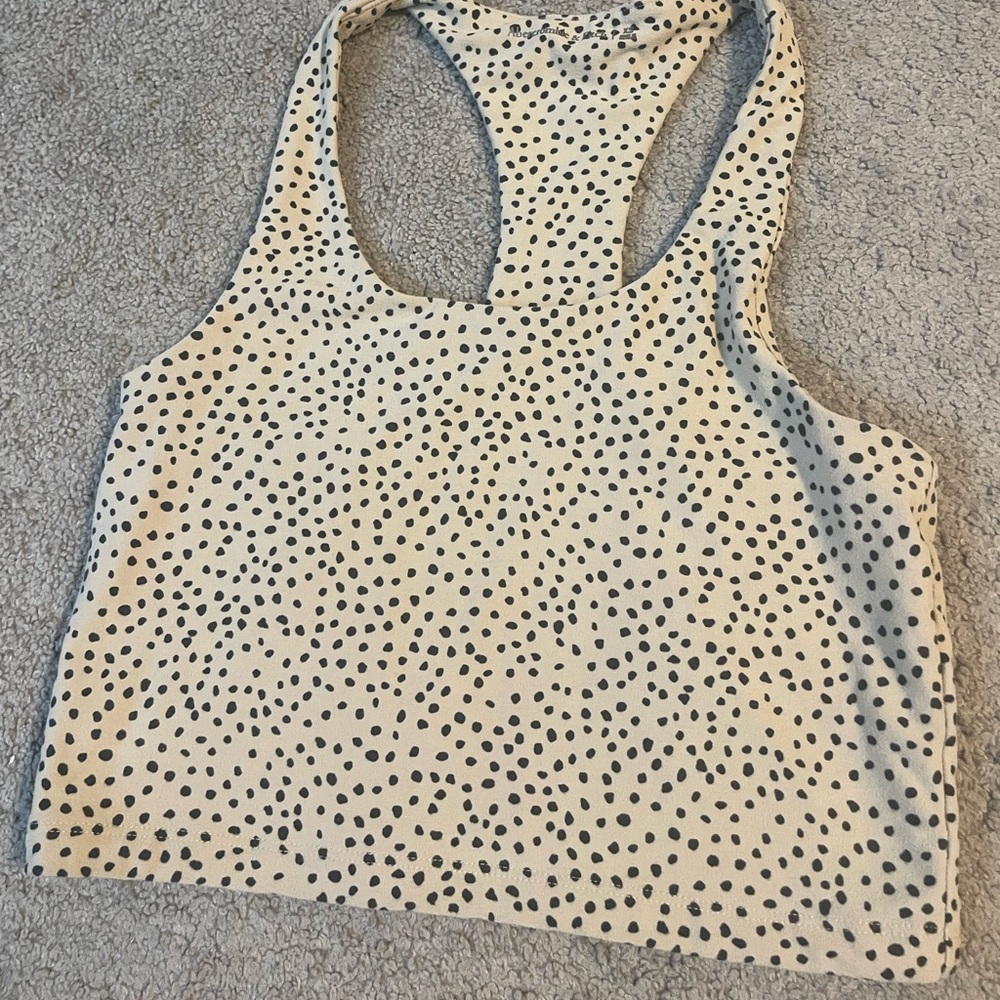 Abercrombie & Fitch Cropped Racerback NEVER WORN size xs animal print
